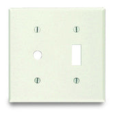 Leviton 86077 2-Gang Toggle Wallplate for Jewel Lamp